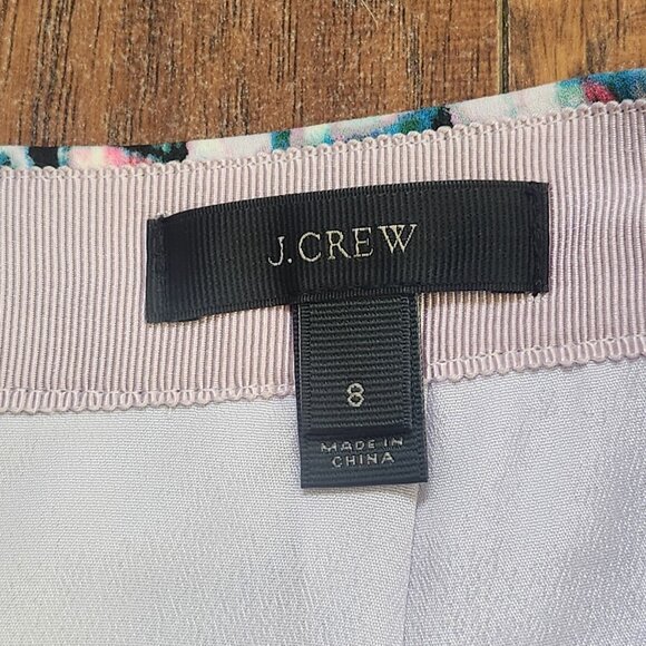 J. Crew Tier Pleated Skirt Size 8 Watercolor Mini A-line - Picture 10 of 11